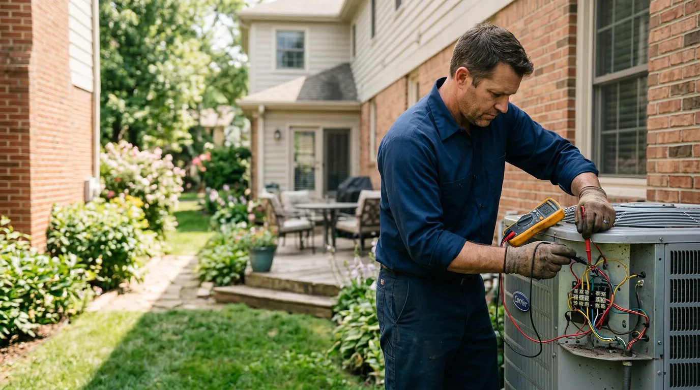 HVAC technician working near Greeley, IA